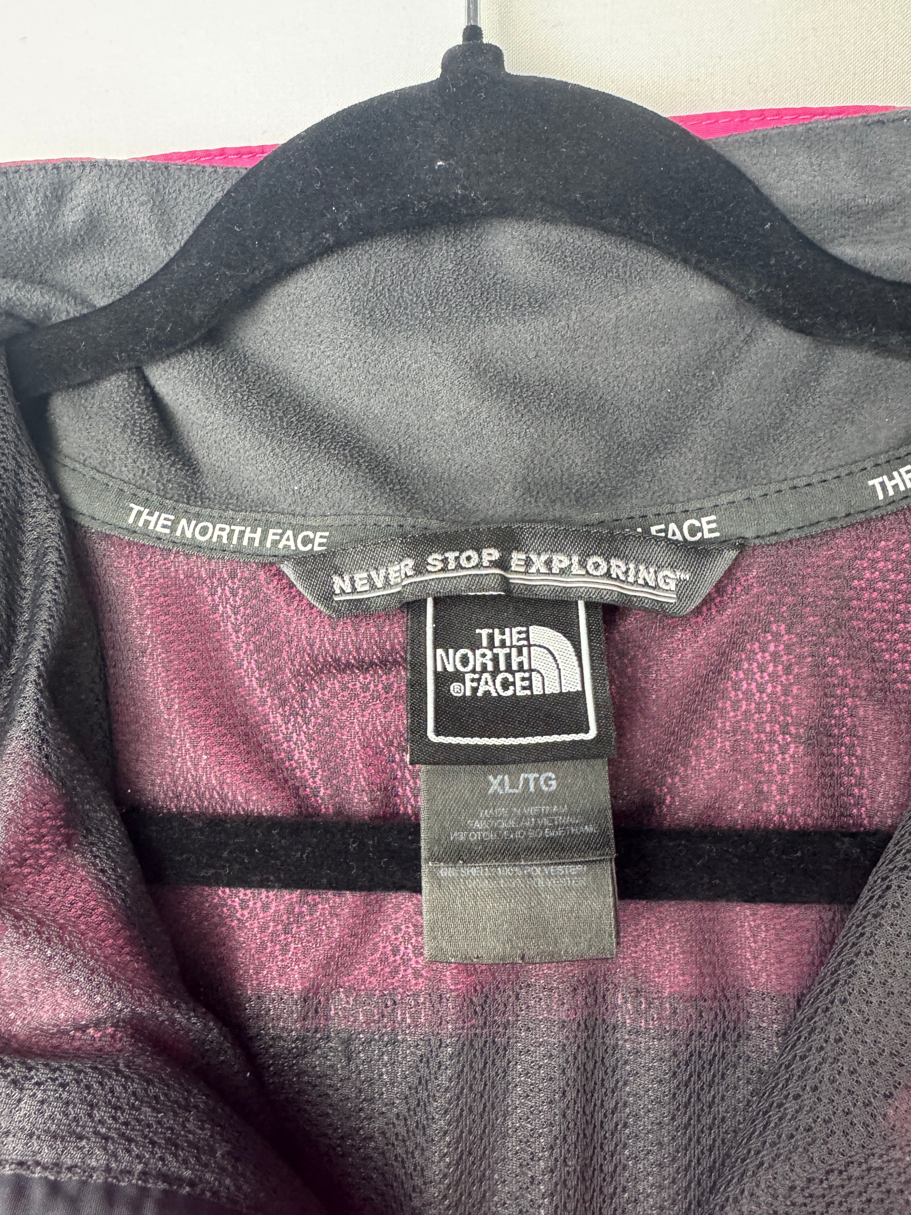 The North Face Coupe-Vent Femme – Rose & Noir – Taille XL