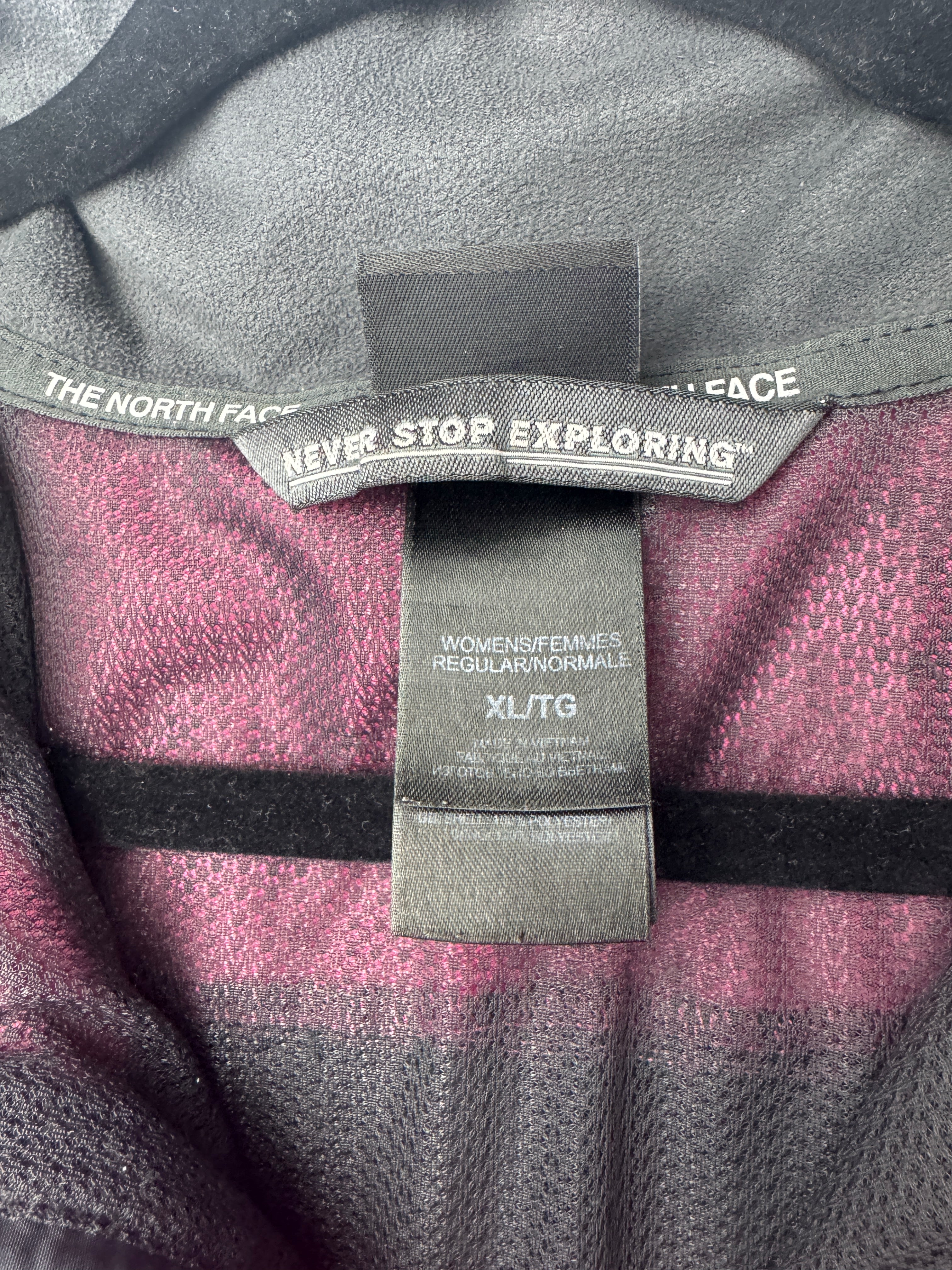 The North Face Coupe-Vent Femme – Rose & Noir – Taille XL