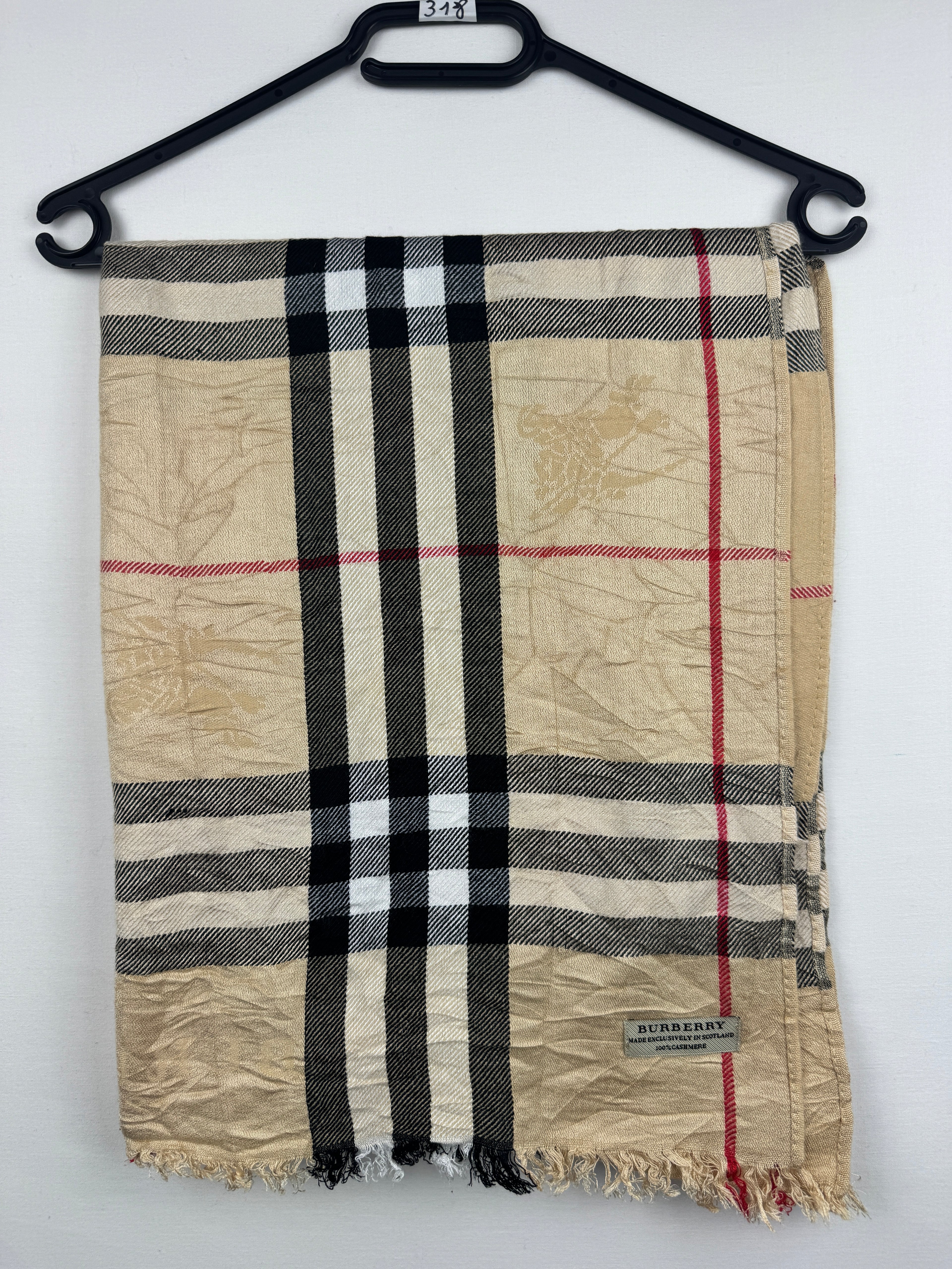 Châle Burberry Vintage Beige | Cachemire