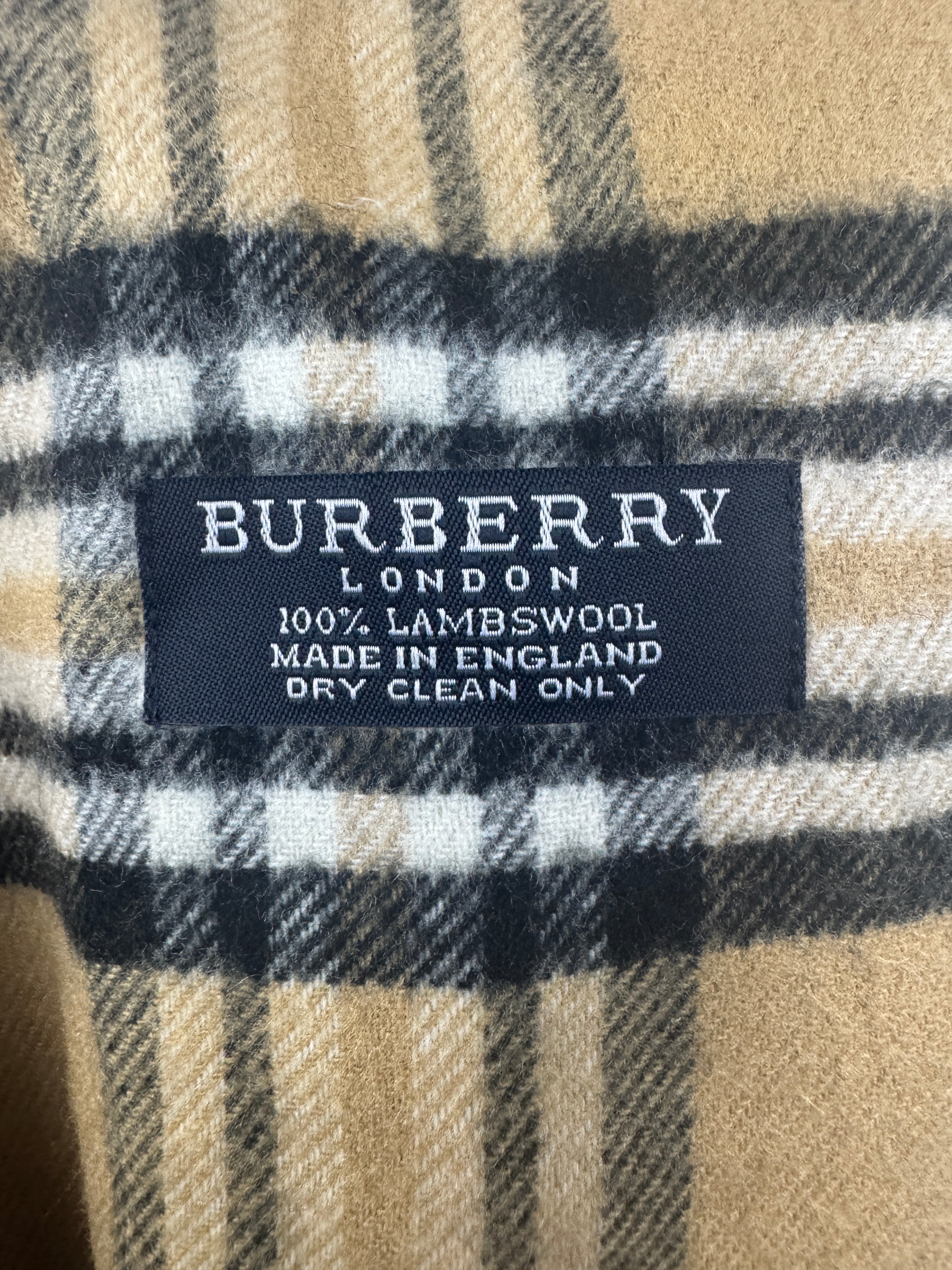 Écharpe Burberry Vintage Beige | Laine D’agneau