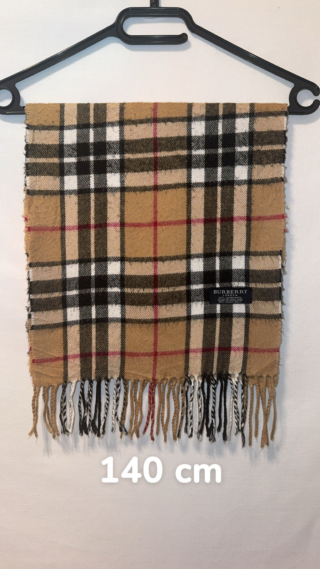 Écharpe Burberry Vintage Beige | Laine D’agneau