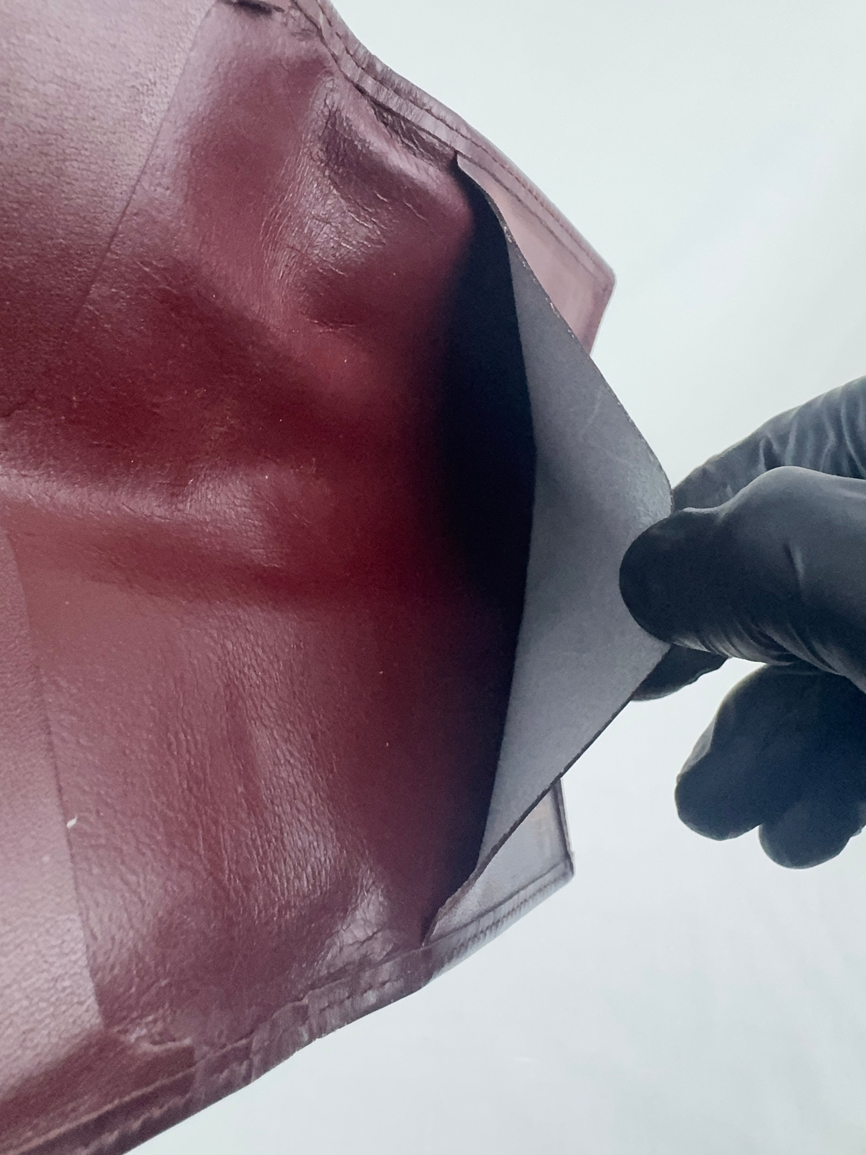 Porte-Cartes Cartier Vintage Rouge Bordeaux | Format Compact