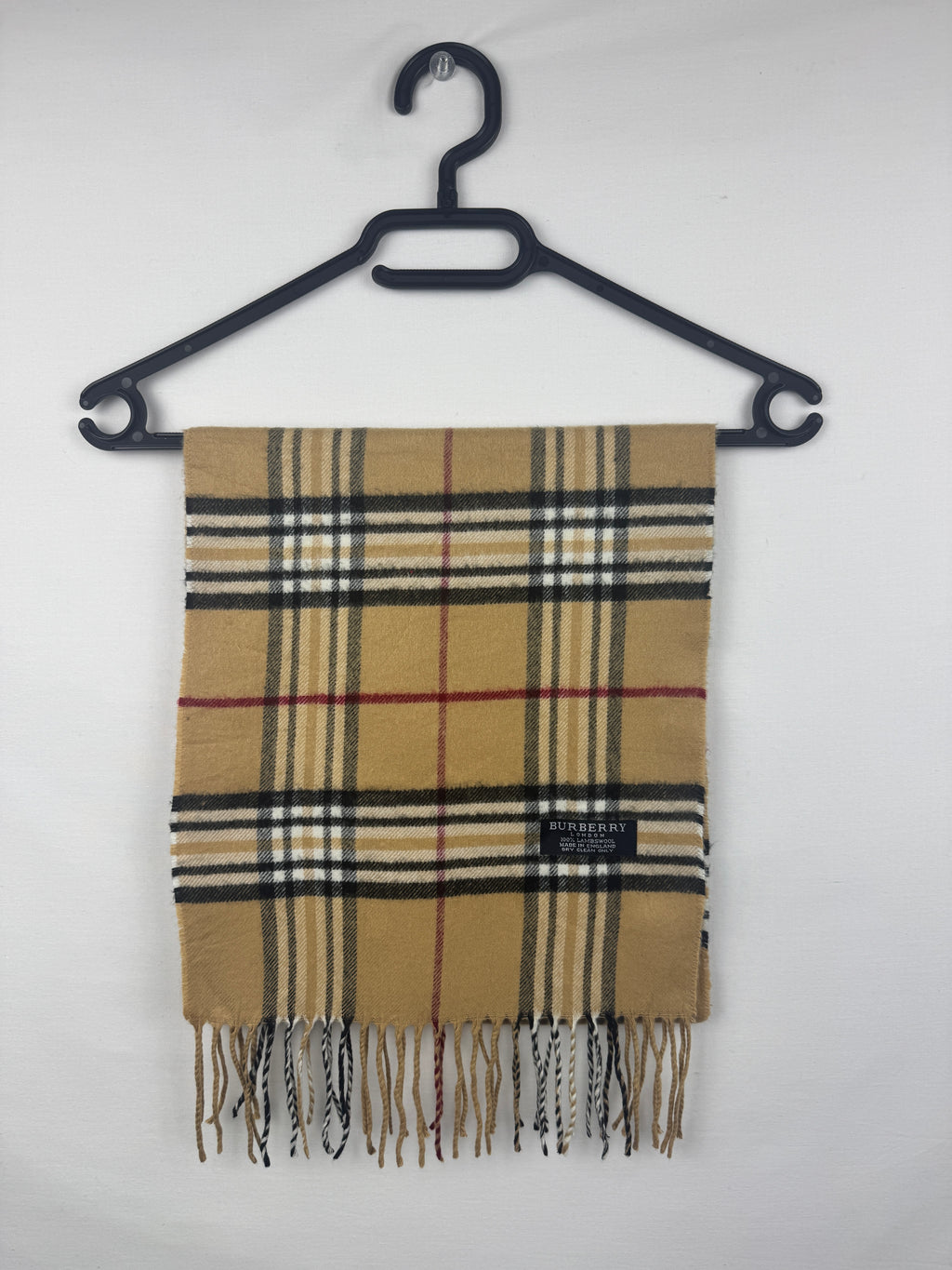 Écharpe Burberry Vintage Beige | Laine D’agneau