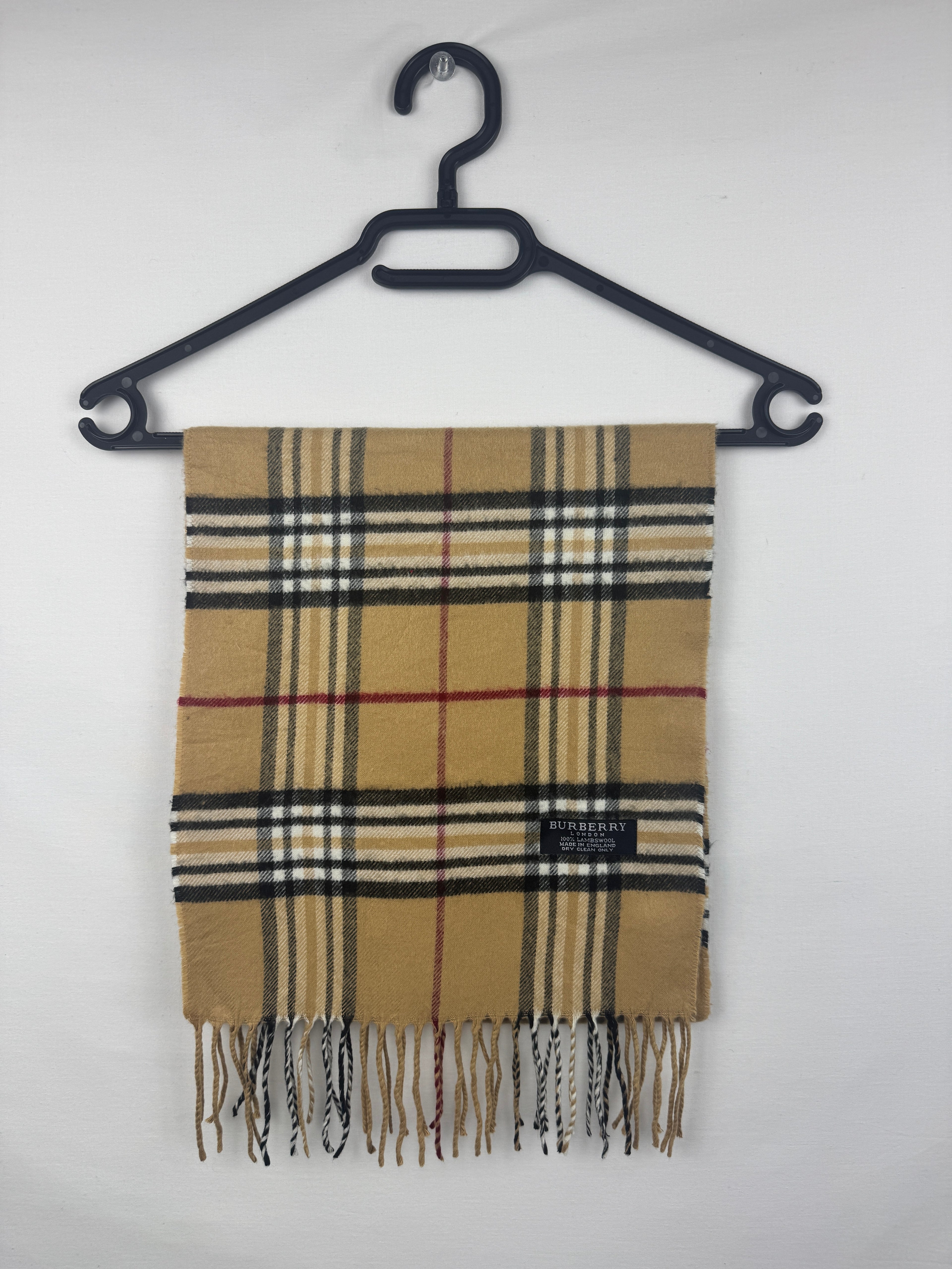 Écharpe Burberry Vintage Beige | Laine D’agneau