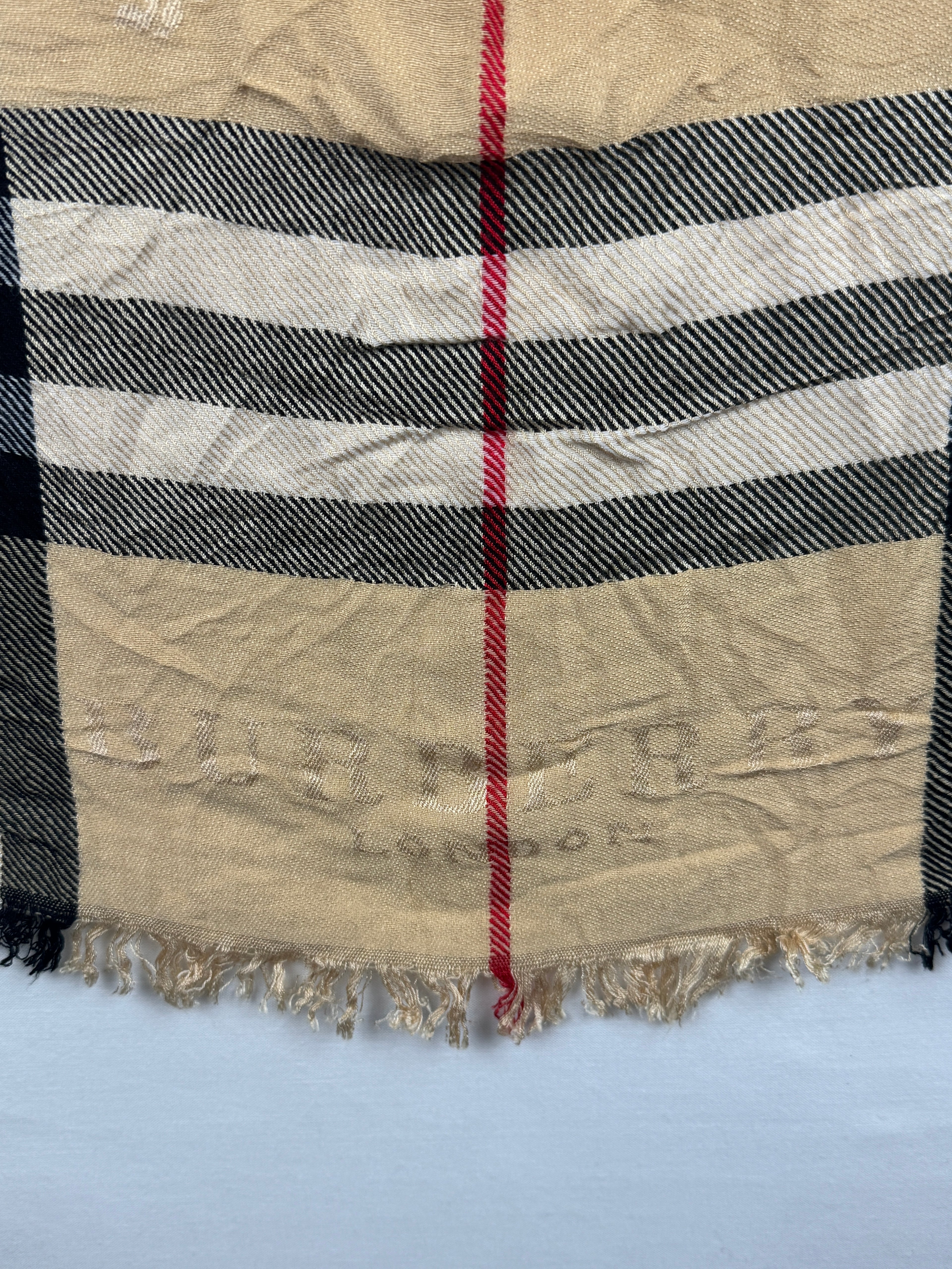 Châle Burberry Vintage Beige | Cachemire