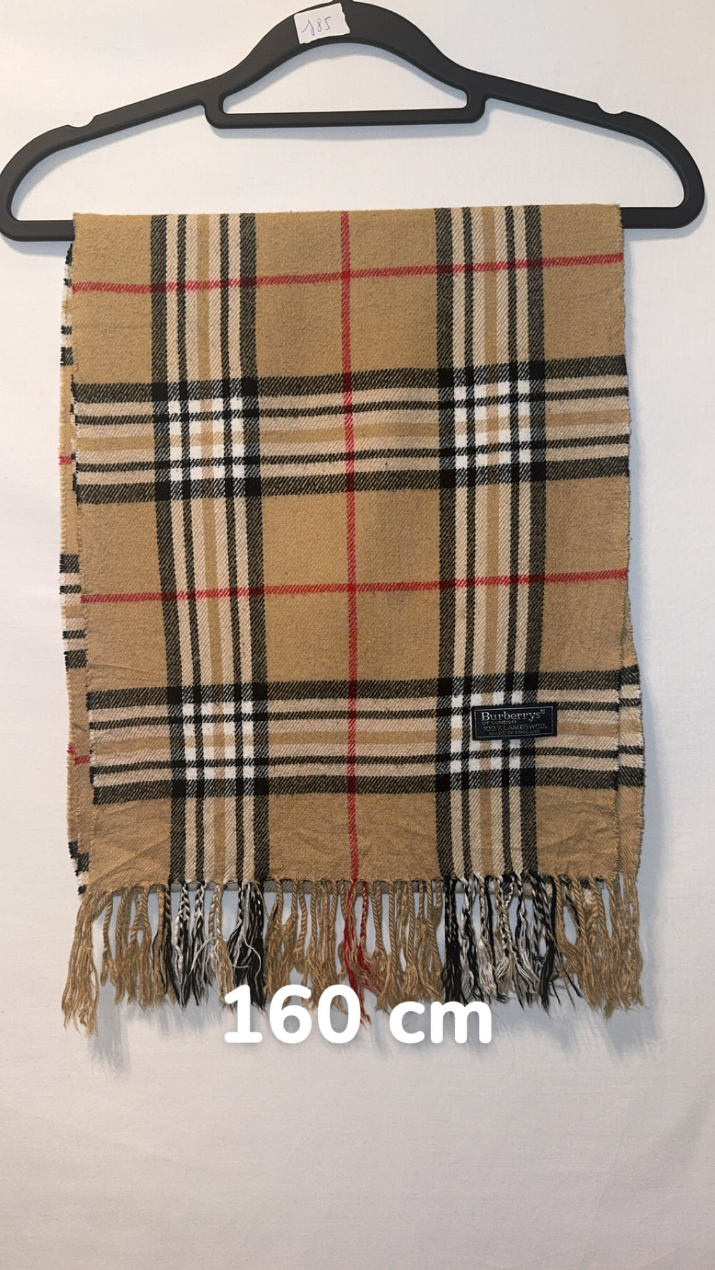 Écharpe Burberry Vintage Beige | Laine D’agneau