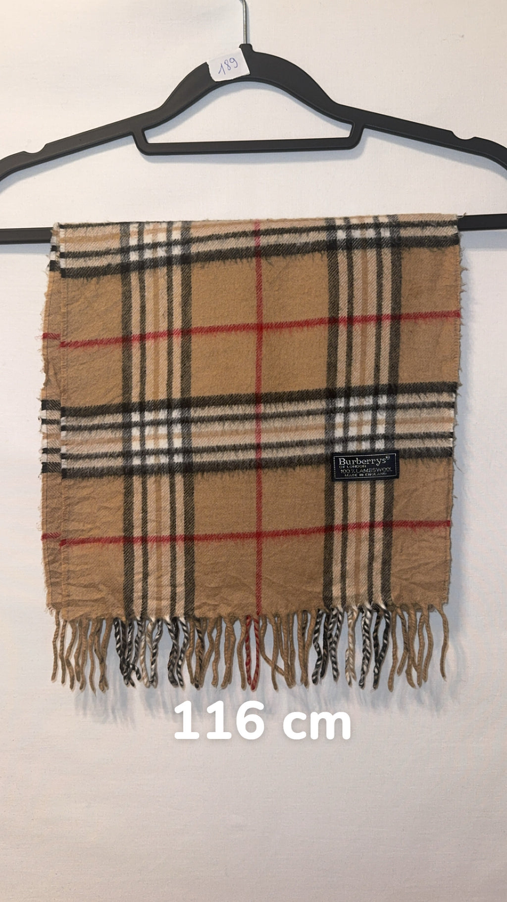 Écharpe Burberry Vintage Beige | Laine D’agneau