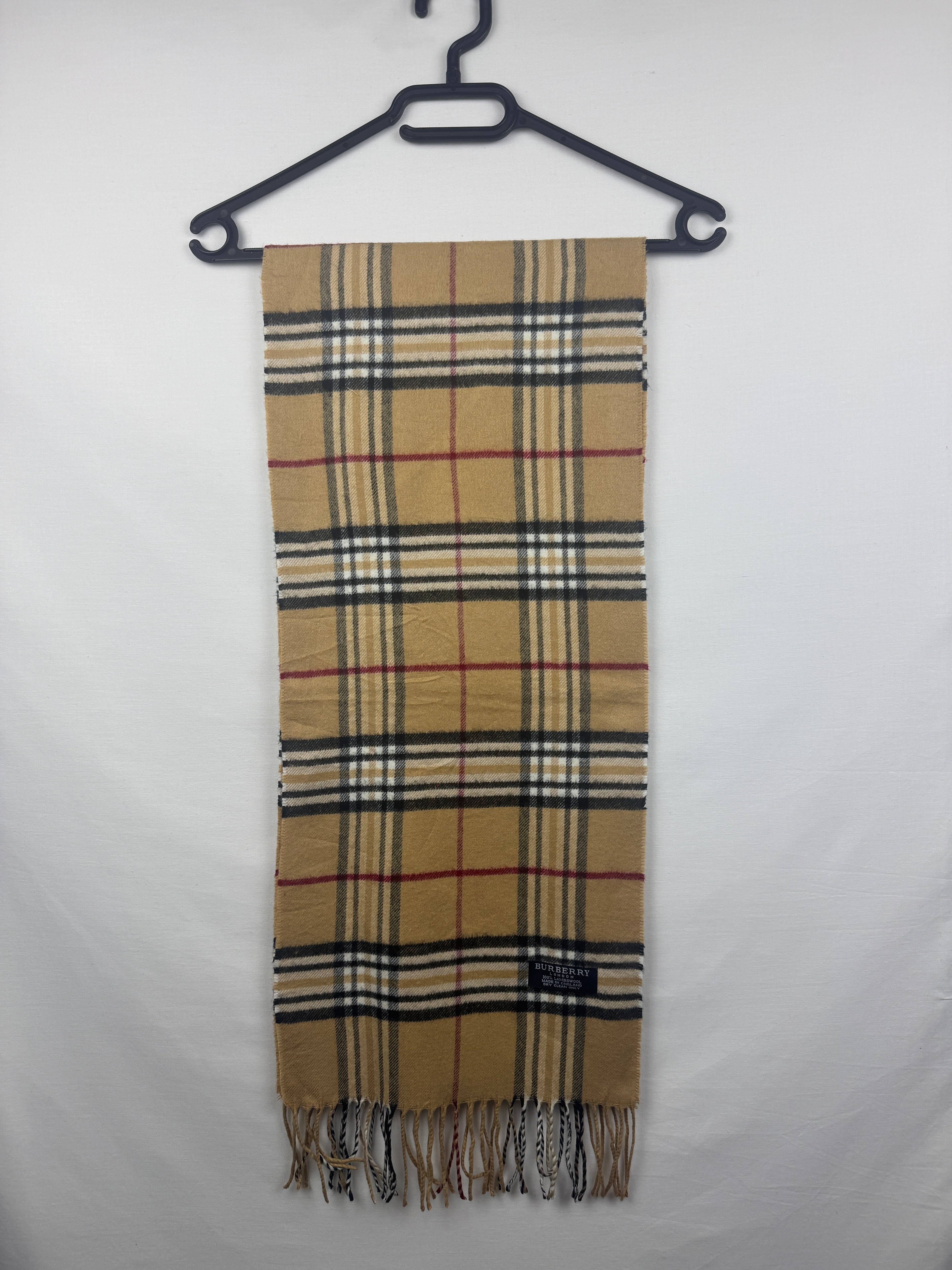 Écharpe Burberry Vintage Beige | Laine D’agneau