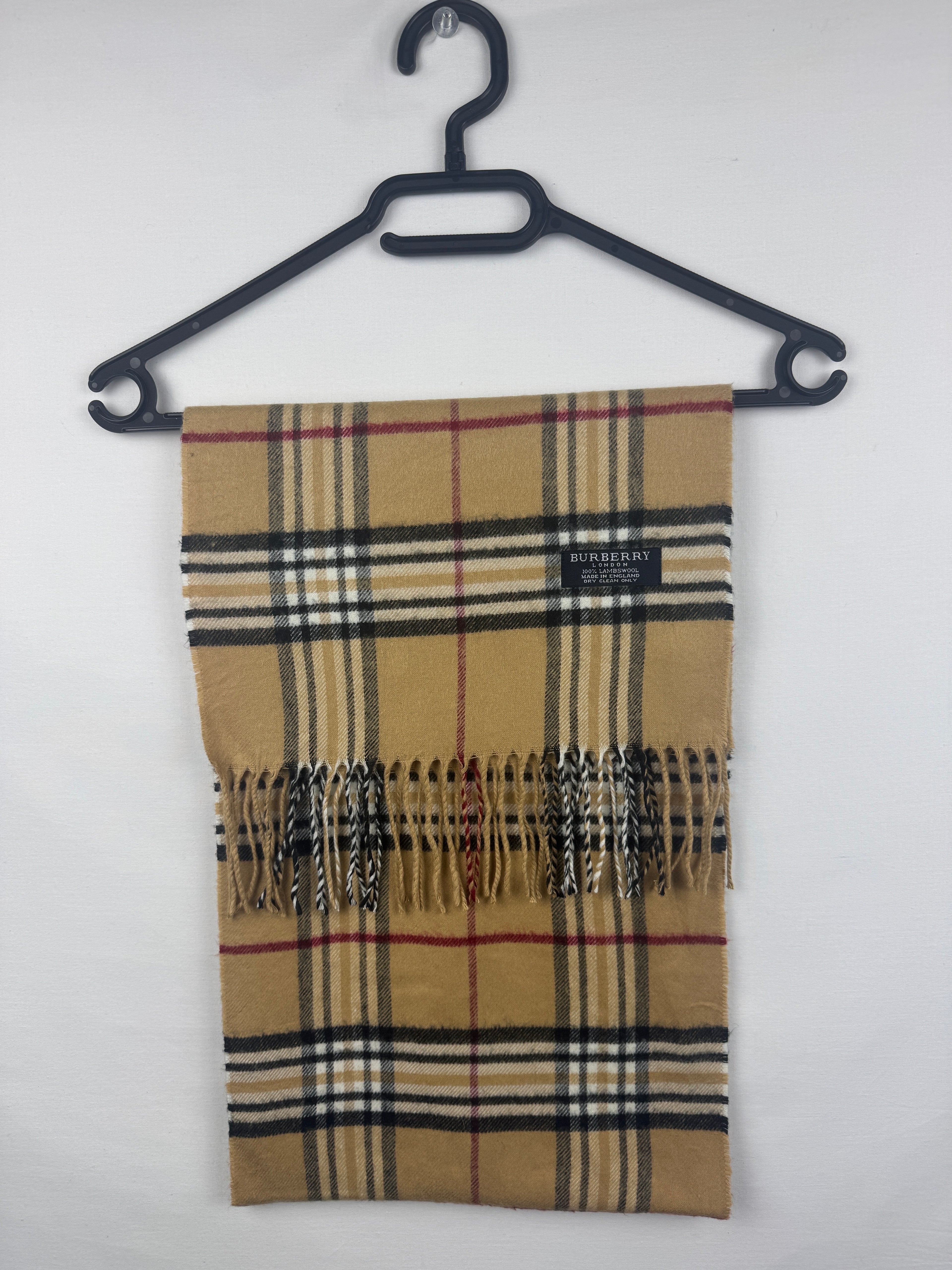 Écharpe Burberry Vintage Beige | Laine D’agneau