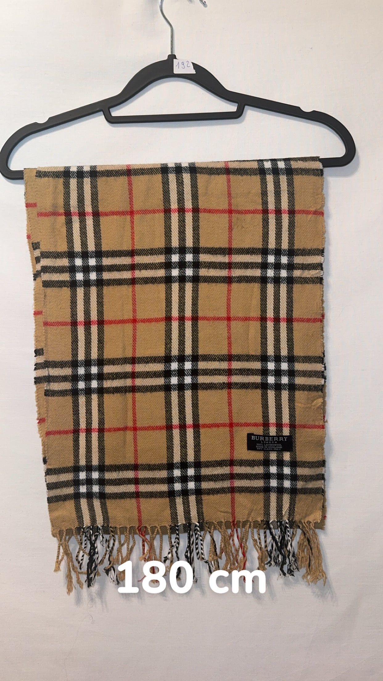 Écharpe Burberry Vintage Beige | Laine D’agneau