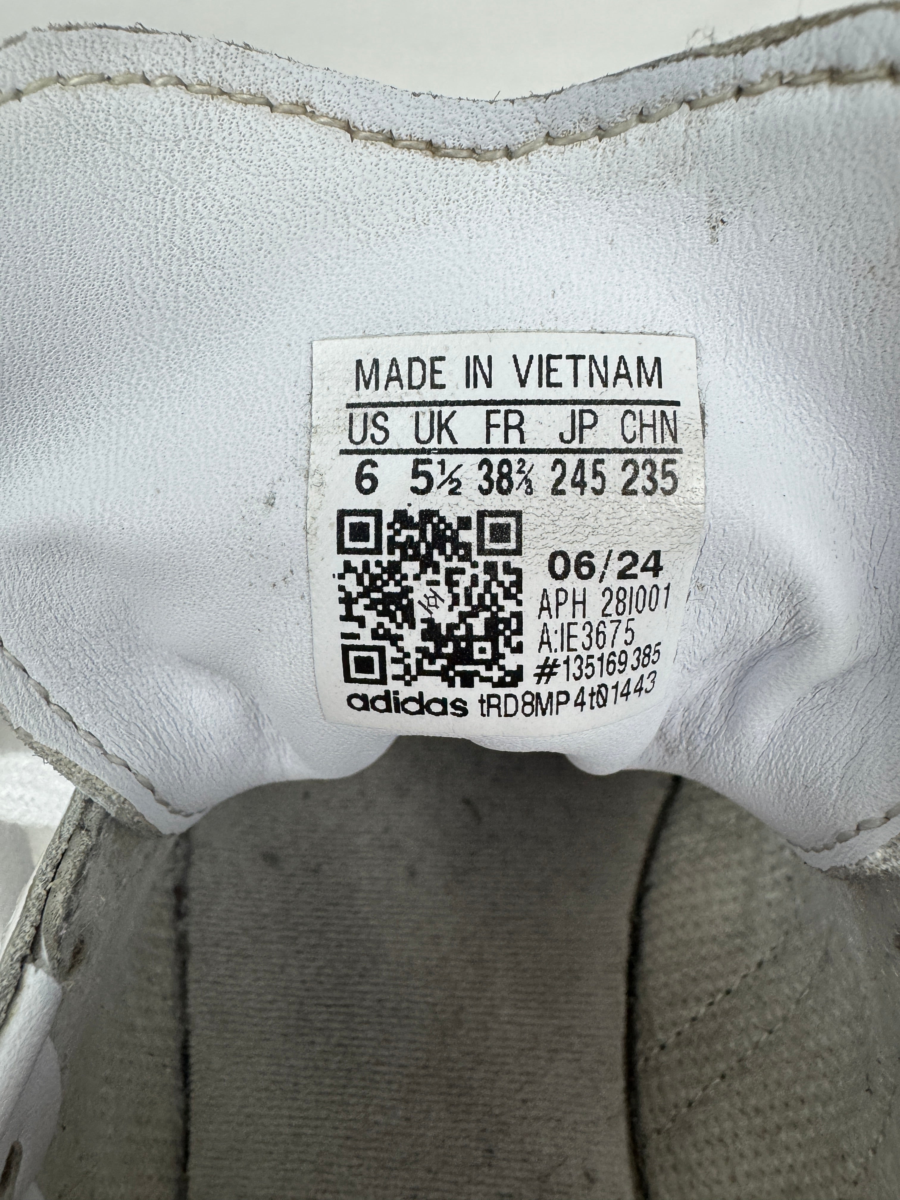 Adidas Samba Femme Blanche & Noire | Taille 38