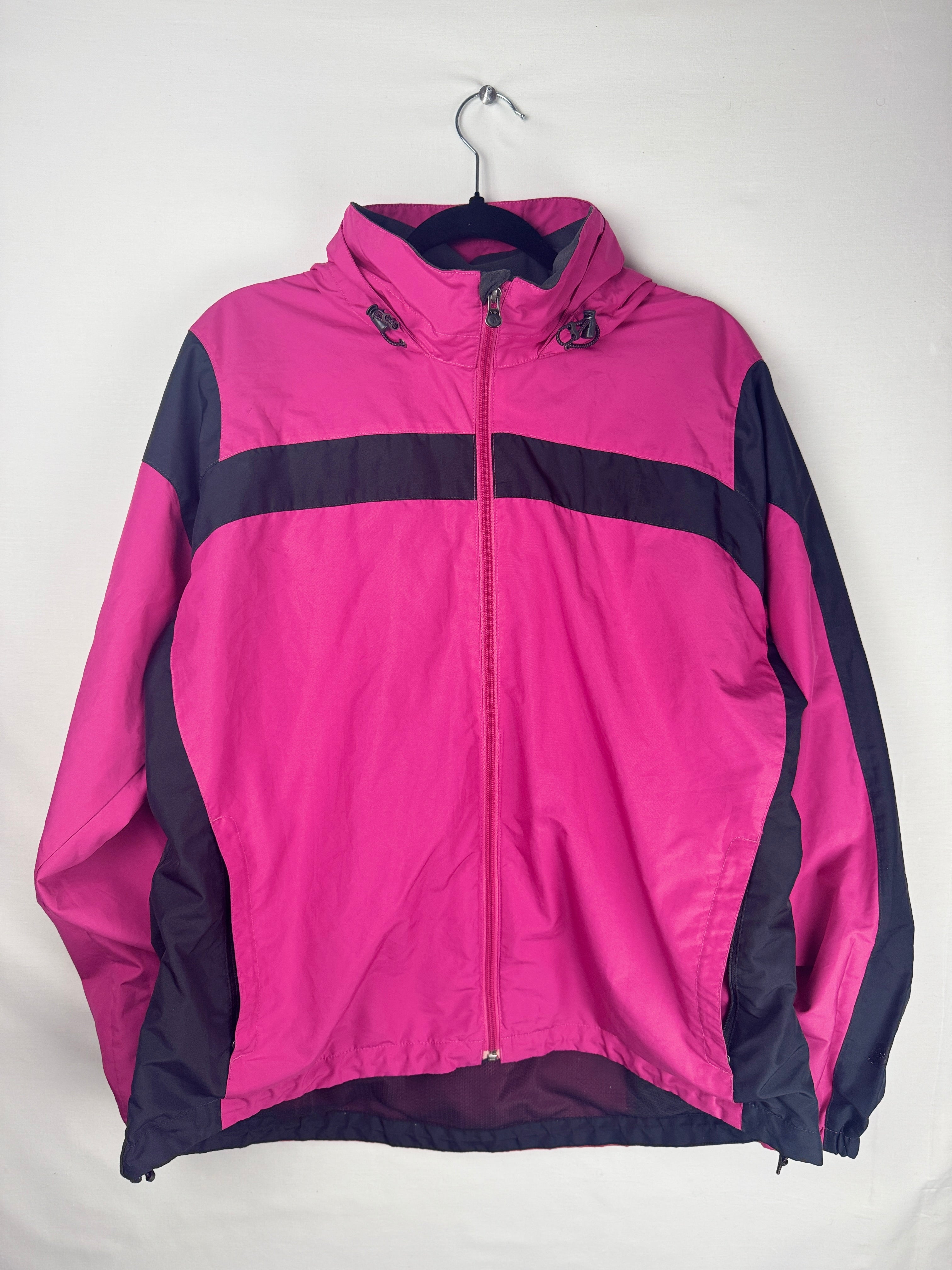 The North Face Coupe-Vent Femme – Rose & Noir – Taille XL