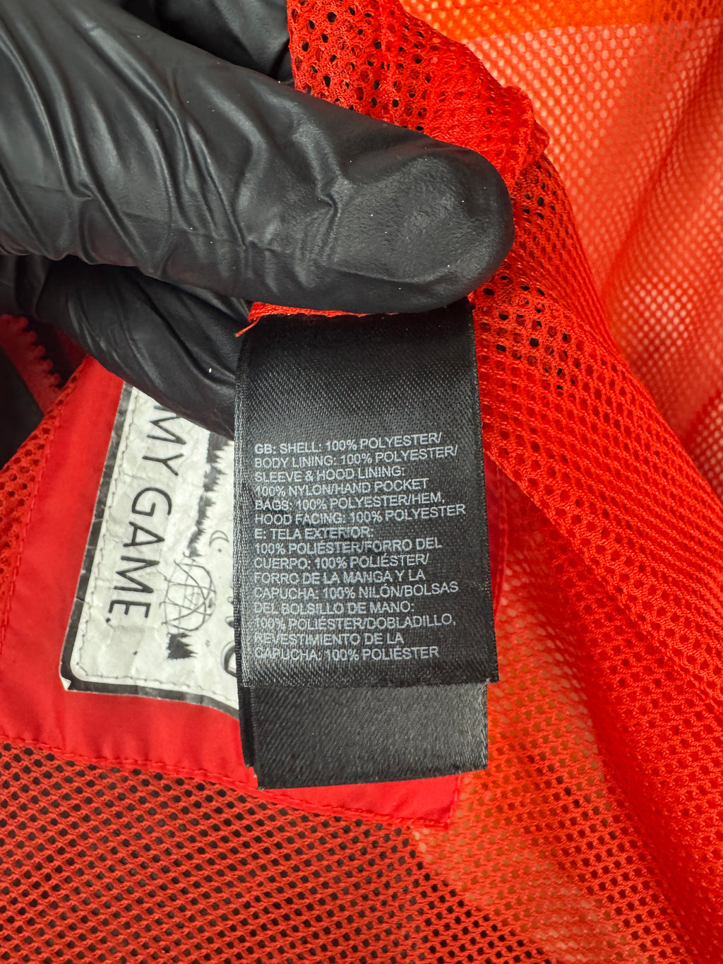 The North Face Coupe-Vent Rouge & Gris | Taille XL Junior (Convient L Homme)